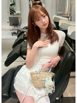 ラル 立川(lar) オレンジベージュ_大人ガーリーダークアッシュ似合わせカット