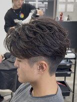 エデアンホンテン メンズサロン(EDEAN 本店 （旧：EDEAN 上通）)&nbsp;フェザーショートフェザーパーマセンターパート熊本メンズカット