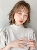 ダークパープルミルクブラウンイヤリングカラーボブa
