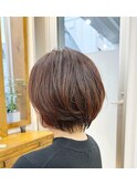20代30代柔らかセミロング ラベンダーブラウン