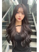 リークフー(Ree cu fuu)&nbsp;韓国風くびれレイヤーカットハッシュカットグレージュ