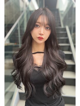 リークフー(Ree cu fuu) 韓国風くびれレイヤーカットハッシュカットグレージュ