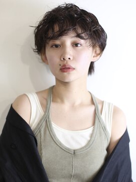 ヘアー アイス ルーチェ(HAIR ICI LUCE) パーマ　くせ毛風　ウエット　ショート