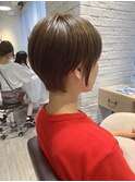 【サロンワーク】マッシュベースのショートスタイル。