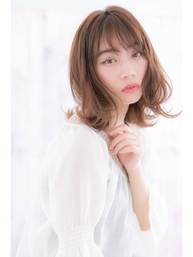 ミック 日暮里店(miq) シースルーバング♪無造作透け感くびれミディb