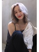 【Blanc/広島】ホワイトアッシュ＿外ハネボブ＿ペールカラー