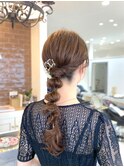 【結婚式お呼ばれ】玉ねぎヘアアレンジ