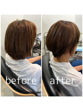 スピカ(SPICA) 【ケアカラーコース】お客様施術事例