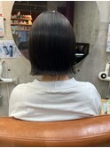 ☆切りっぱなしボブ/オリーブグレージュ/外ハネ☆