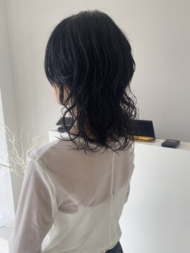 コト 福井大和田店(coto) 福井　ウルフカット　パーマスタイル　くるくるパーマ