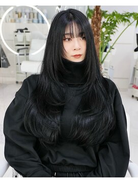 ガガ 心斎橋(GAGA) ミルクティーベージュダブルカラーインナーカラーケアブリーチ