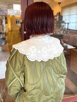 マフェ(mahae)&nbsp;ボブ×チェリーレッド