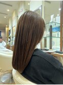 ナチュラルブラウンストレート×30代上品艶髪