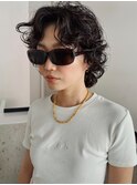 mullet hair perm