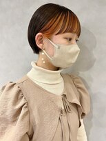 フォト イケブクロ(foto IKEBUKURO)&nbsp;黒髪/黒染め×前髪パーマ/ショート/ボブ☆髪質改善[池袋]