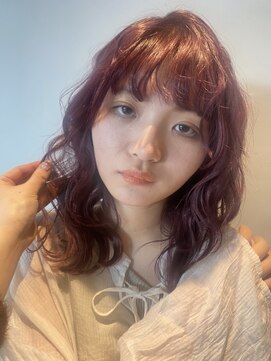 ハナ(HANA) cassis pink hair color 【emiri担当】