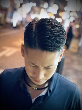 ヒロギンザ 新橋銀座口店(HIRO GINZA) スキンフェード×七三パーマ