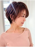 切りっぱなしボブエアリーロング美髪ピンクブラウン[大宮]