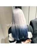 2～3ブリーチシルバー×ブルー【ior北千住】