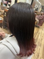 デビュー ヘアーメイク&nbsp;黒髪/ボブルフ/ネビージュ/小顔/ワンレン/宜野湾/髪質改善/前髪