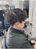 刈り上げ波パーマ