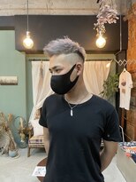 チャプター 問屋町(chapter)&nbsp;メンズスキンフェードホワイトベージュケアブリーチダブルカラー