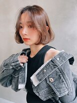 【ROJITHA原宿表参道】内巻きボブ×ラフベージュ
