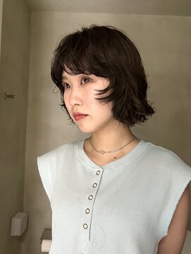 フィルムス 表参道(FILMS) ミニボブレイヤー/レイヤーカット/ウォームベージュ/前髪/表参道