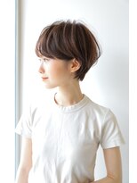 ハピネス 王寺店(Happiness) マッシュショート ハンサムショート マロンベージュ 絶壁解消