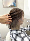 パツっと切りっぱなしボブ