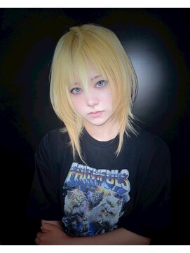 ヌル 原宿店(Null) ブロンド/ケアブリーチカラー/デザインカラー/姫レイヤー