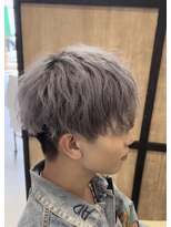 エッジ(EDGE)&nbsp;メンズ大分ハイトーンブリーチカラーパープルマッシュショート