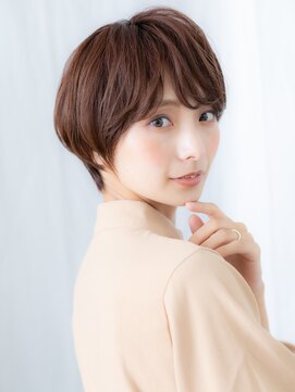 カバーヘア ブリス 大宮西口(COVER HAIR bliss) 顔周りカット似合わせカラー小顔丸みショート//大宮20代30代40代