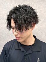 スター(STAR) 【あま市メンズパーマ】色気センターパート×波巻き