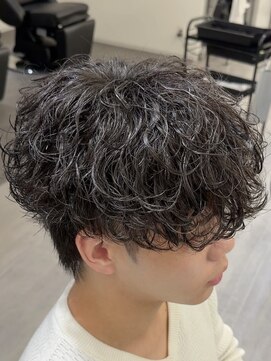 ビカムメンズヘアー 栄店(become men's hair) シャドウパーマ無造作ヘア