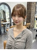 どんな顔型でも似合う。隙間感のある王道前髪