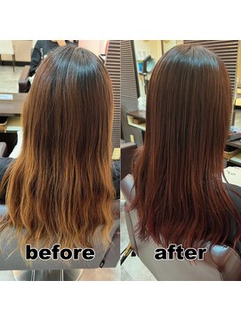 モンド ヘアクリエーション 新栄店(monde hair creation) 【monde】before × after × 髪質改善