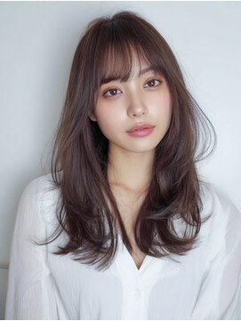 ニーフ 恵比寿(neaf) ダークブルーワンホンレイヤー/ニュアンスウルフ/デジタルパーマ