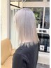 【ハイトーン推し】透明感ブリーチ+ダメージレス艶カラー¥17600