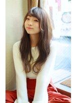 トヌコア ルア 下北沢店(TONUKOA RUA)&nbsp;【TonukoaRua】顔周り透け感レイヤーのクールなウェーブロング☆