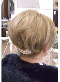 結婚式＆2次会お呼ばれヘアセット(ショート編)