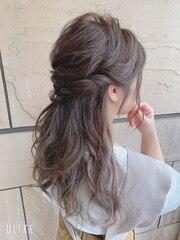 【hiro color】インナーカラー×ヘアアレンジ