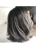 バレイヤージュ/3Dカラー/ミディアム/ナチュラル/簡単アレンジ