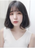 大人かわいいふんわりボブ