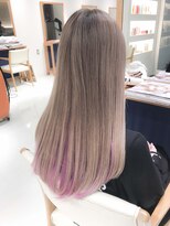 話題のインナーカラー☆内側ベビーピンクカラー