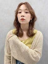 ケーツー エム 京都ラクエ(k-two emu)&nbsp;大人なセンター分け_ヘーゼルベージュ♪_前髪無し/20代/30代