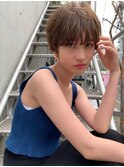 クールショート/大人かわいいショコラアッシュ/ヘルシースタイル