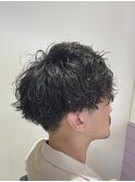似合わせカットツイスパパーマ刈り上げマッシュ無造作ヘアー