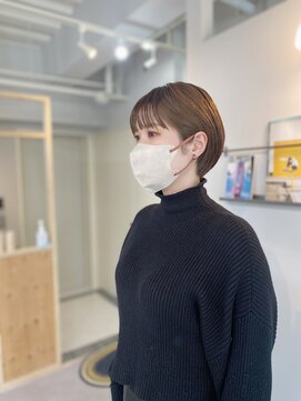 アンドチル 渋谷(AND CHILL) ショートボブ/伸ばしかけショート/ワンカラーベージュ　渋谷