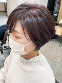 30代40代明るい白髪ぼかしナチュラル透明感アッシュブラウン